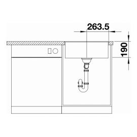 Blanco SUBLINE 500-F черный 525994