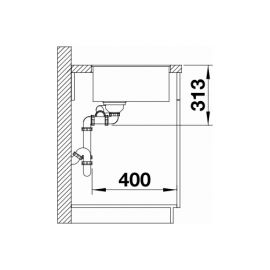 Blanco SUBLINE 340/160-F 525984 черный