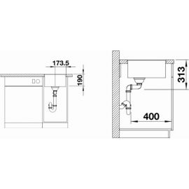 Blanco SUBLINE 320-F черный 525982