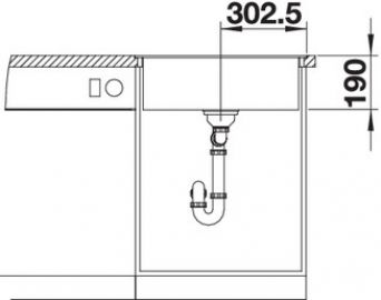 Blanco DALAGO 6-F черный 525875