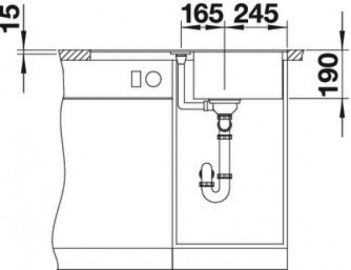 Blanco Metra 45 S-F черный 525917