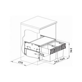 Мусорная система Blanco SELECT II Compact 60/2 526207