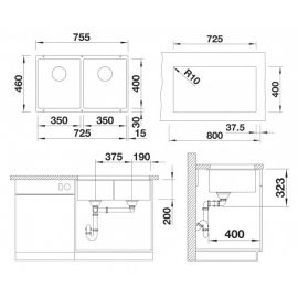 Blanco SUBLINE 350/350-U 527347 вулканический серый