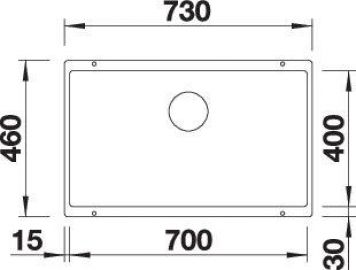 Blanco SUBLINE 700-U 527356 вулканический серый