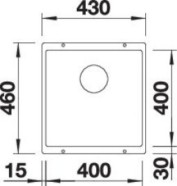 Blanco SUBLINE 400-U 527349 вулканический серый