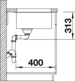 Blanco SUBLINE 400-U 527349 вулканический серый