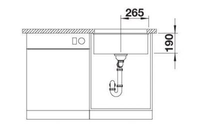 Blanco ROTAN 500-U 527329 вулканический серый