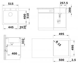 Blanco NAYA 5 527310 вулканический серый