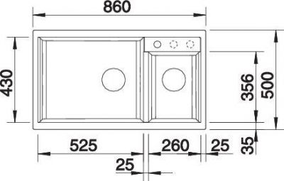 Blanco METRA 9 527304 вулканический серый