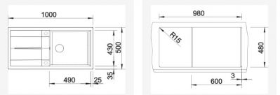 Blanco METRA XL 6 S 527306 вулканический серый