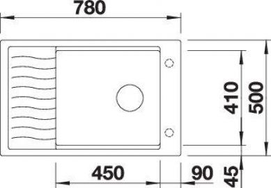 Blanco ELON XL 6 S 527253 вулканический серый