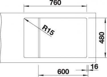 Blanco ELON XL 6 S 527253 вулканический серый