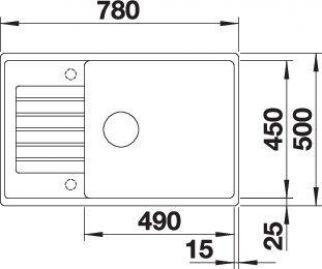 Blanco ZIA XL 6 S Compact 527397 вулканический серый