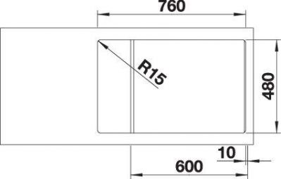 Blanco ZIA XL 6 S Compact 527397 вулканический серый