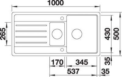 Blanco LEGRA 6 S 527088 нежный белый