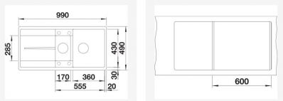 Blanco METRA XL 6 S-F 527118 нежный белый