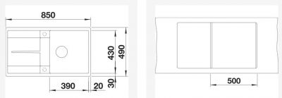 Blanco METRA 5 S-F 527294 вулканический серый