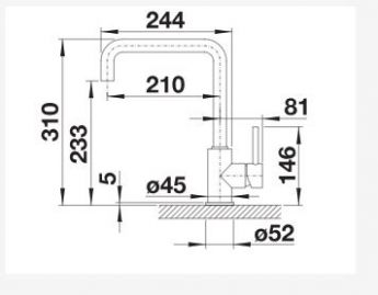 Blanco MILI 527461 нежный белый