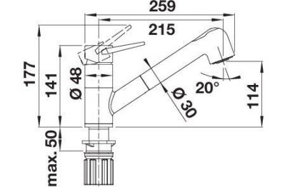 Blanco WEGA-S II 526983 вулканический серый