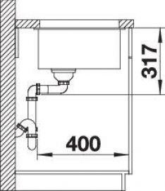 Blanco ETAGON 700-U 527763 вулканический серый