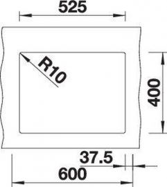 Blanco SUBLINE 340/160-U 527810 черный