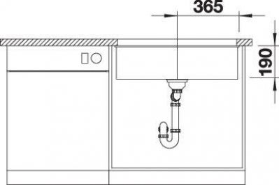 Blanco SUBLINE 700-U 527802 чёрный