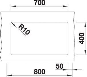 Blanco SUBLINE 700-U 527805 антрацит