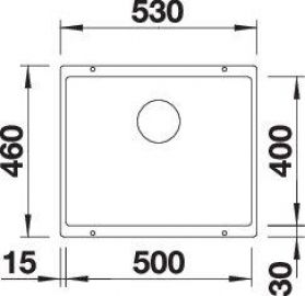 Blanco SUBLINE 500-U 527797 антрацит