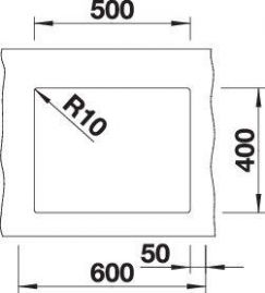 Blanco SUBLINE 500-U 527797 антрацит