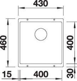 Blanco SUBLINE 400-U 527790 темная скала