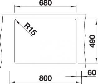 Blanco PLEON 8 527782 темная скала