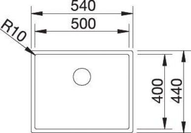 Blanco CLARON 500-U Dark Steel 527834