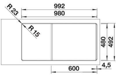 Blanco ADIRA 6 S-F 527609 чёрный