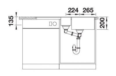 Blanco ADIRA 6 S-F 527609 чёрный