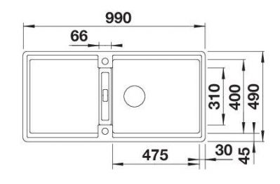 Blanco ADIRA XL 6 S-F 527625 чорний