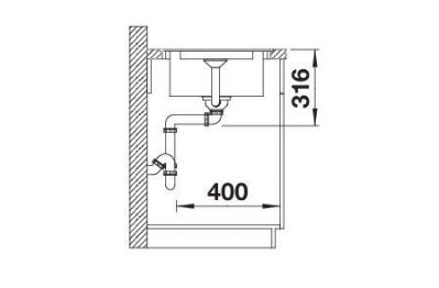 Blanco ADIRA XL 6 S-F 527625 чёрный