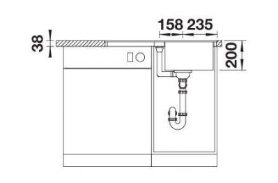 Blanco ADIRA 45 S-F 527593 черный