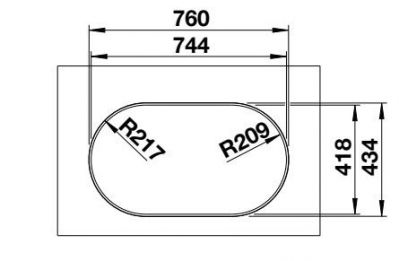 Blanco OOVALON 700-IF VELGRANIT 527991 мистический черный