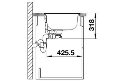 Blanco OOVALON 700-IF VELGRANIT 527991 мистический черный
