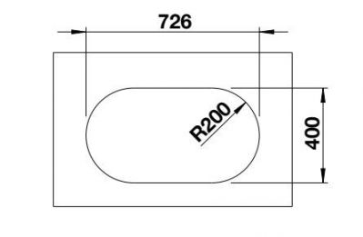 Blanco OOVALON 700-U VELGRANIT 527989 містичний чорний