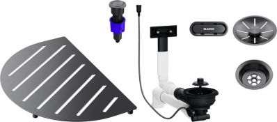 Blanco набір аксесуарів OOVALON 527996 satin dark steel