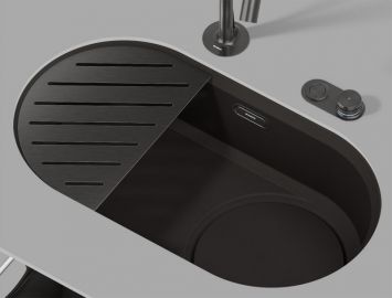 Blanco набір аксесуарів OOVALON 527996 satin dark steel