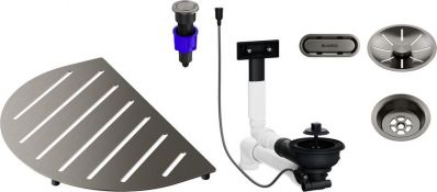 Blanco набор аксессуаров OOVALON 527997 satin platinum