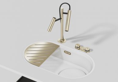 Blanco набор аксессуаров OOVALON 527995 satin gold