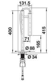 Blanco LUNEOO-S 527974 satin gold
