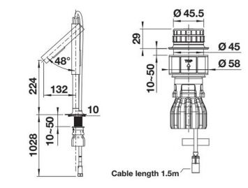 Blanco LUNEOO-S 527973 чорний матовий