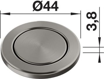 Blanco PushControl III 210677 satin plaltinum