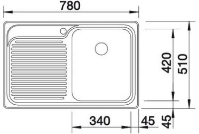 Blanco CLASSIC 4S stainless steel 507701