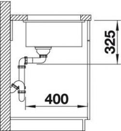 Blanco SUBLINE 375-U 516035