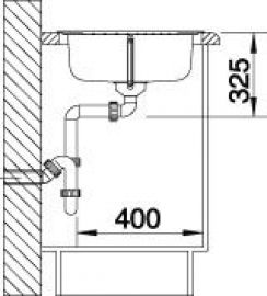 Blanco TIPO 45S stainless steel decor 513675